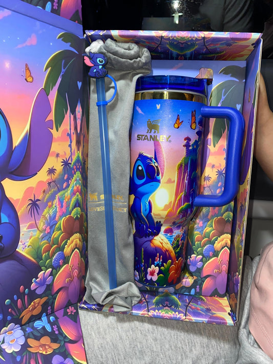 Coolvaya Limited Edition Stitch 40oz Tumbler Gift Set