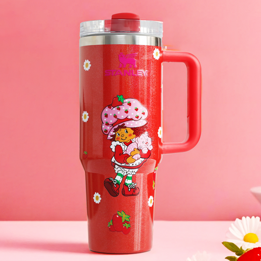 Coolvaya Strawberry Shortcake 40oz Tumbler