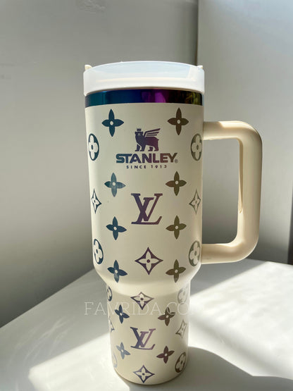 Coolvaya Luxury Stanley Tumbler – LV Inspired