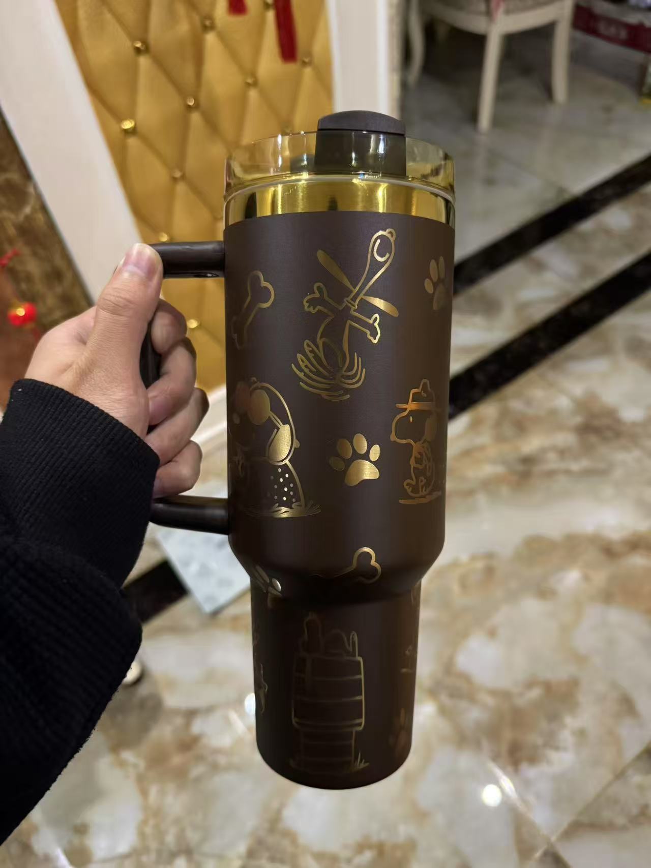 Coolvaya 40oz Tumblers with Snoopy