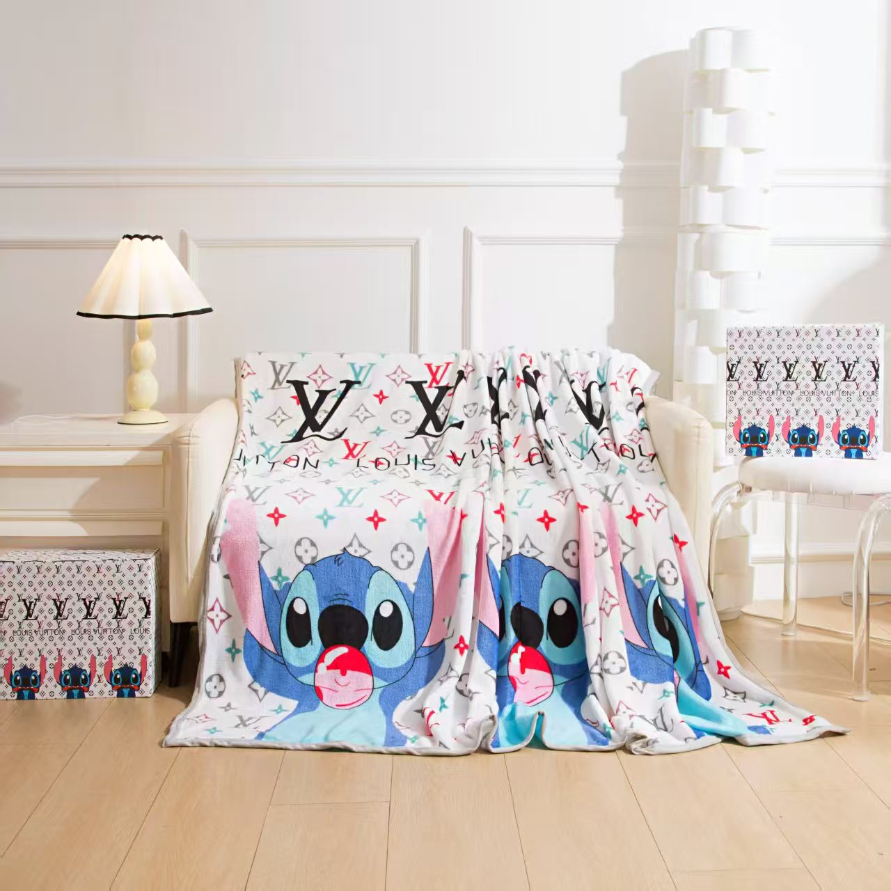 Coolvaya® Stitch Flannel Fleece Blanket (130×200cm)