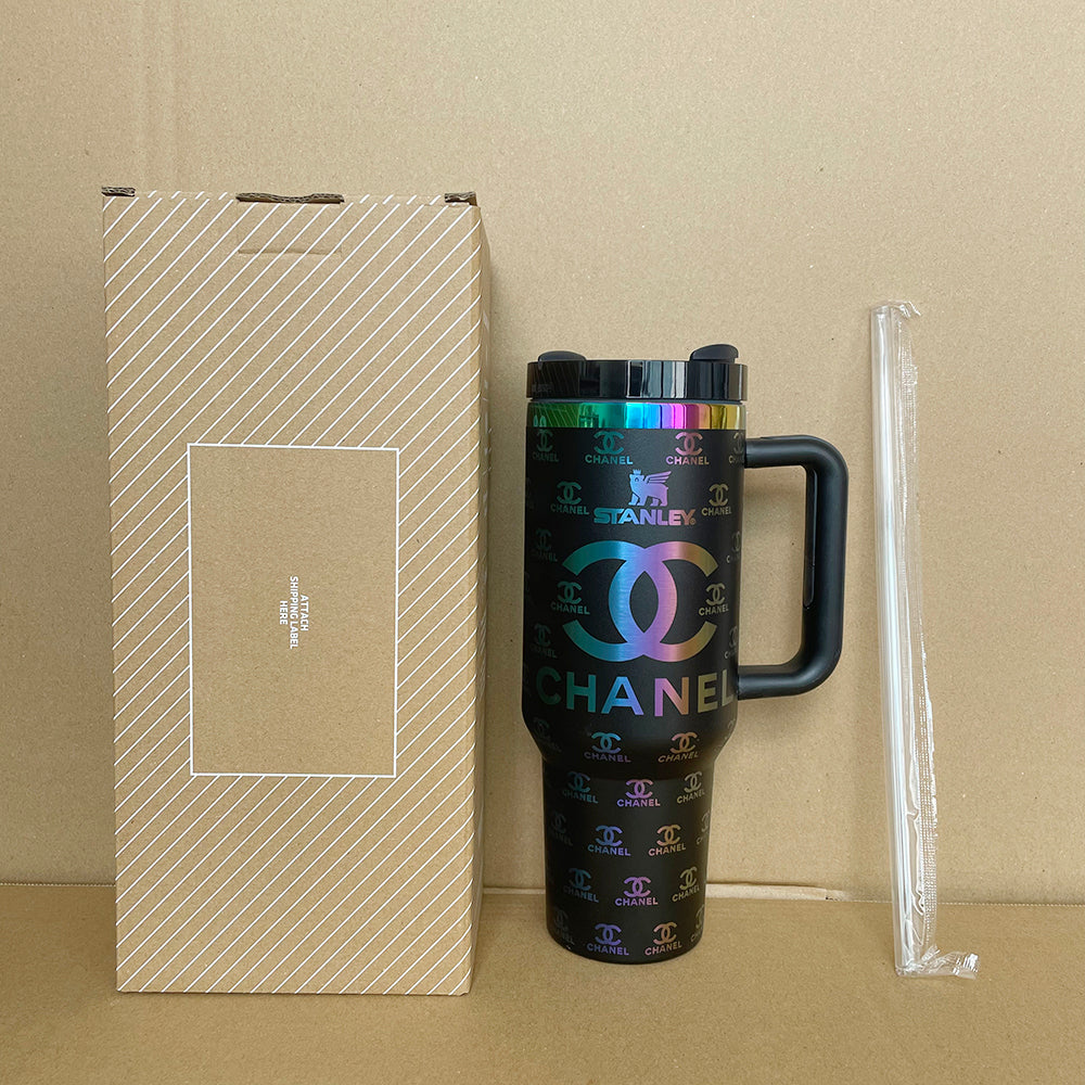 Coolvaya Luxe Monogram Travel Tumbler-40oz