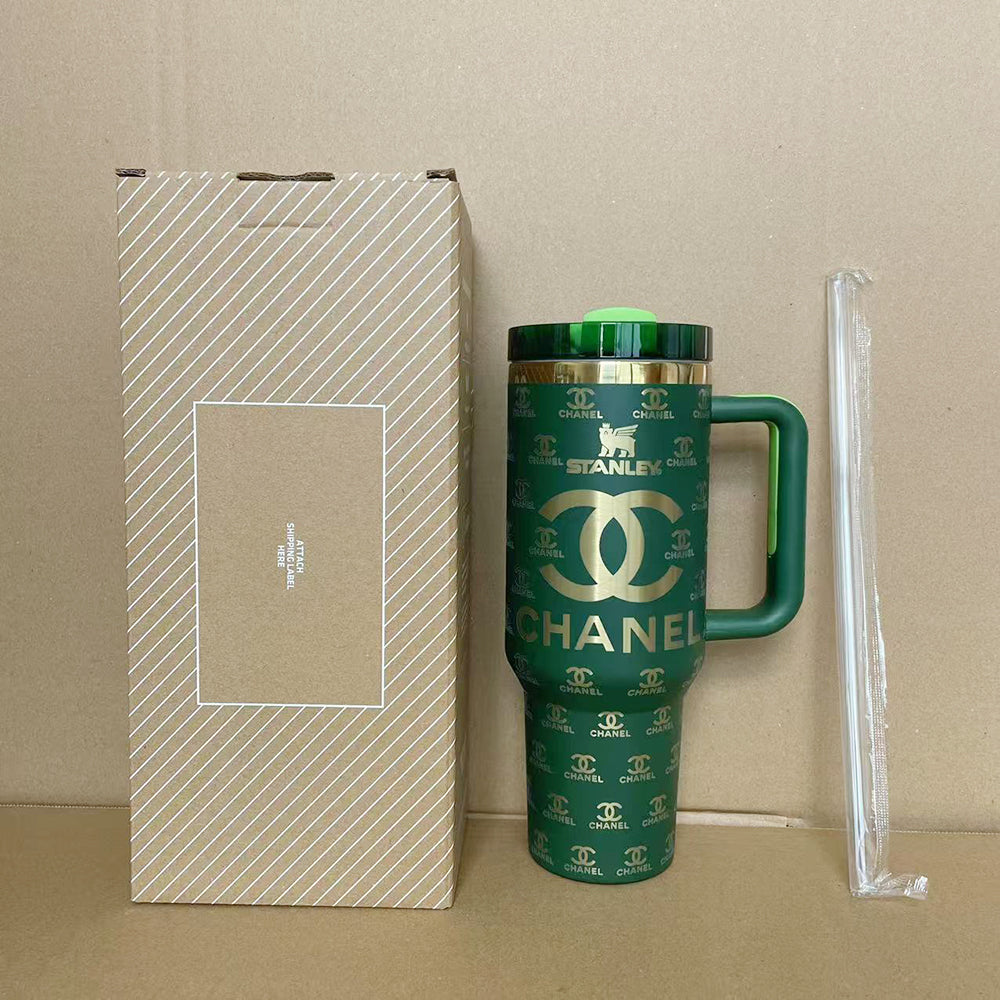 Coolvaya Luxe Monogram Travel Tumbler-40oz