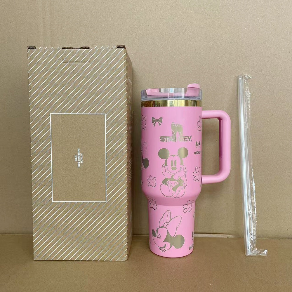 Coolvaya Mickey & Minnie Limited Edition 40oz Tumbler (with Straw Lid)