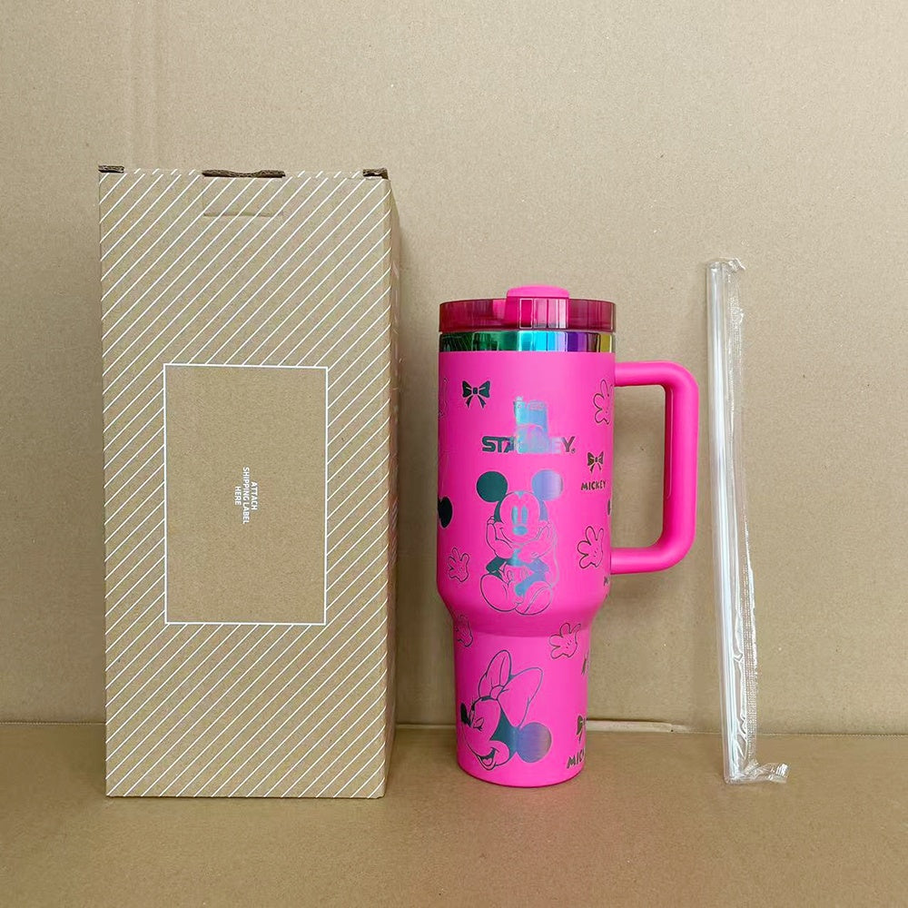Coolvaya Mickey & Minnie Limited Edition 40oz Tumbler (with Straw Lid)