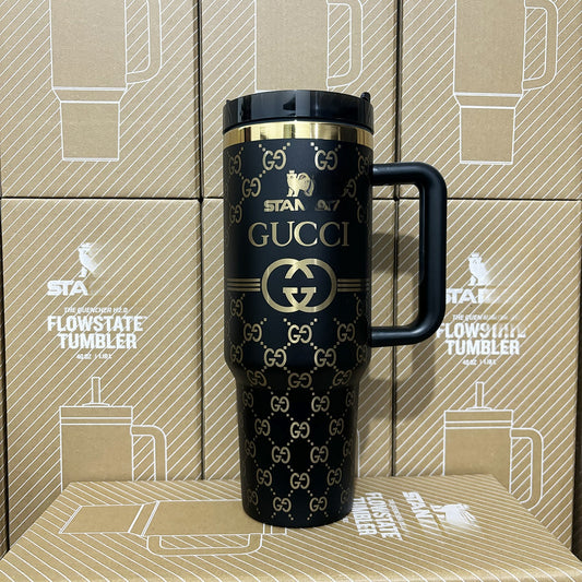 Coolvaya Luxury Monogram Quencher GG Tumbler | 40oz
