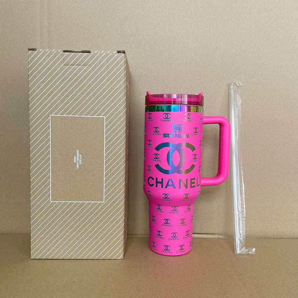 Coolvaya Luxe Monogram Travel Tumbler-40oz