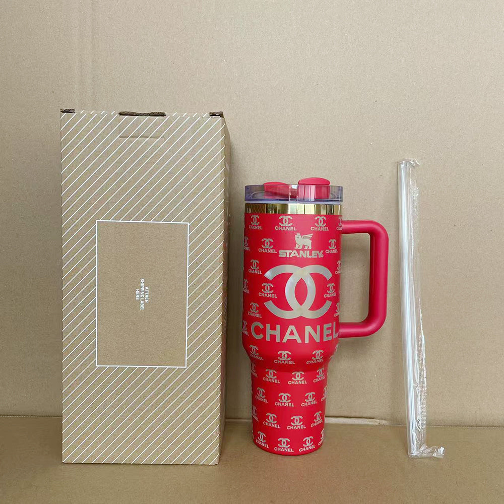Coolvaya Luxe Monogram Travel Tumbler-40oz
