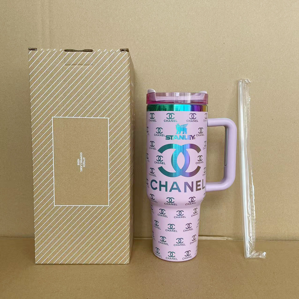 Coolvaya Luxe Monogram Travel Tumbler-40oz