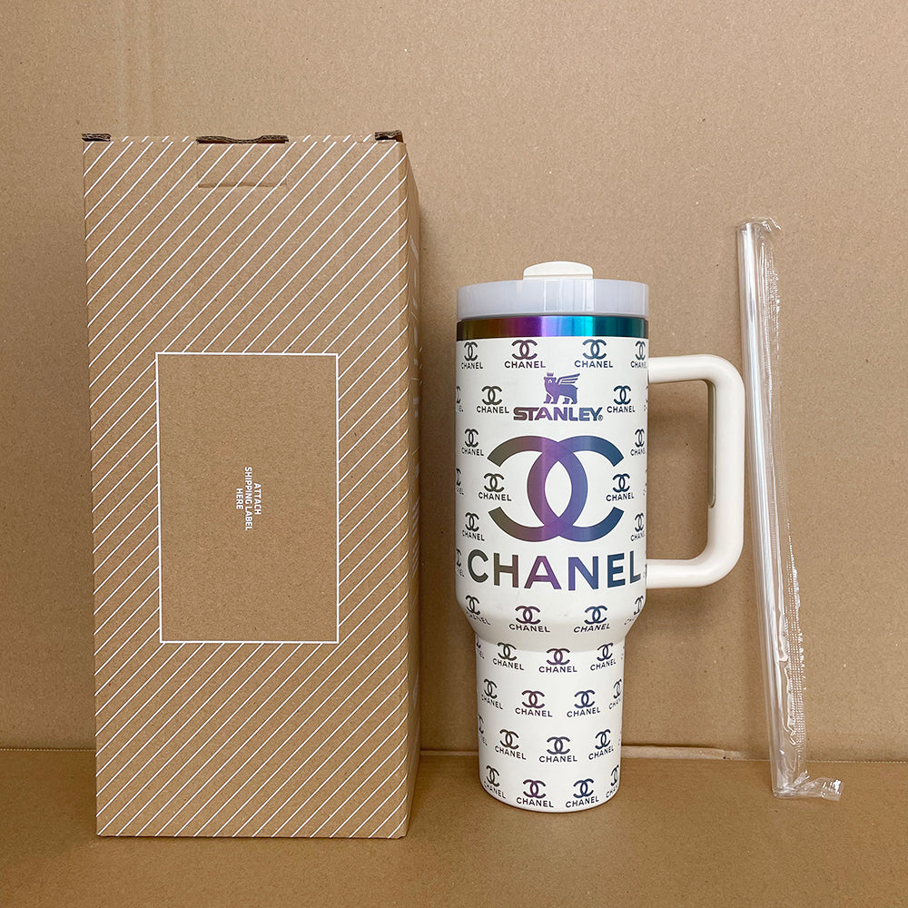 Coolvaya Luxe Monogram Travel Tumbler-40oz