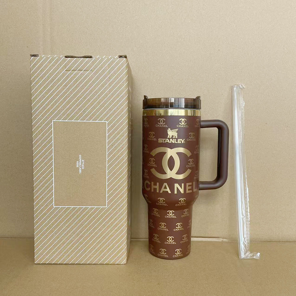 Coolvaya Luxe Monogram Travel Tumbler-40oz
