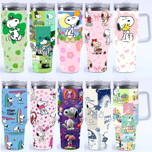 Coolvaya Snoopy Daily Life Comic Tumbler