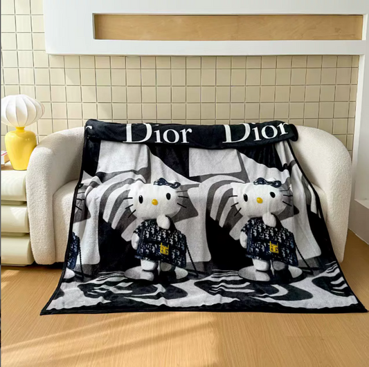 Coolvaya® Hello Kitty Flannel Fleece Blanket (130×200cm)