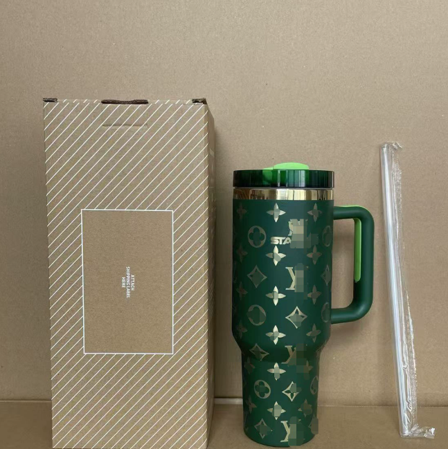 Coolvaya Luxury Pattern Tumbler (with Diamond Straw Lid)