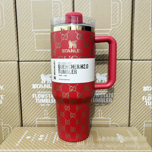 Coolvaya Luxury Monogram Quencher GG Tumbler | 40oz