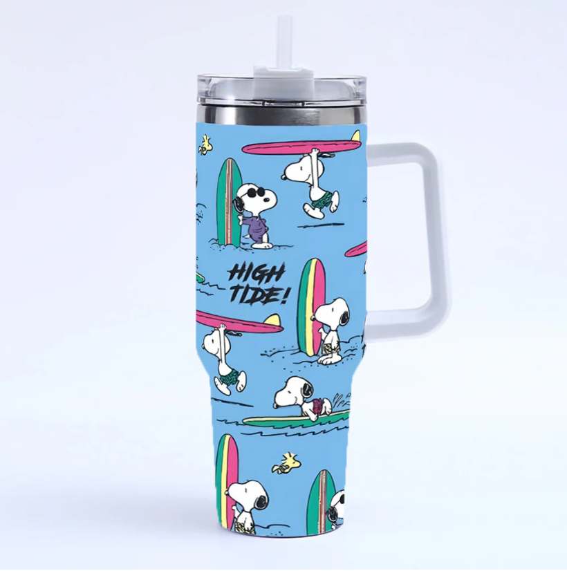 Coolvaya Snoopy Daily Life Comic Tumbler