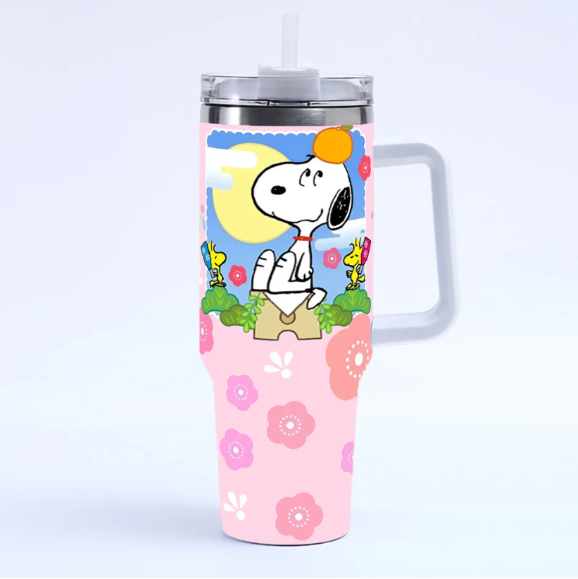 Coolvaya Snoopy Daily Life Comic Tumbler