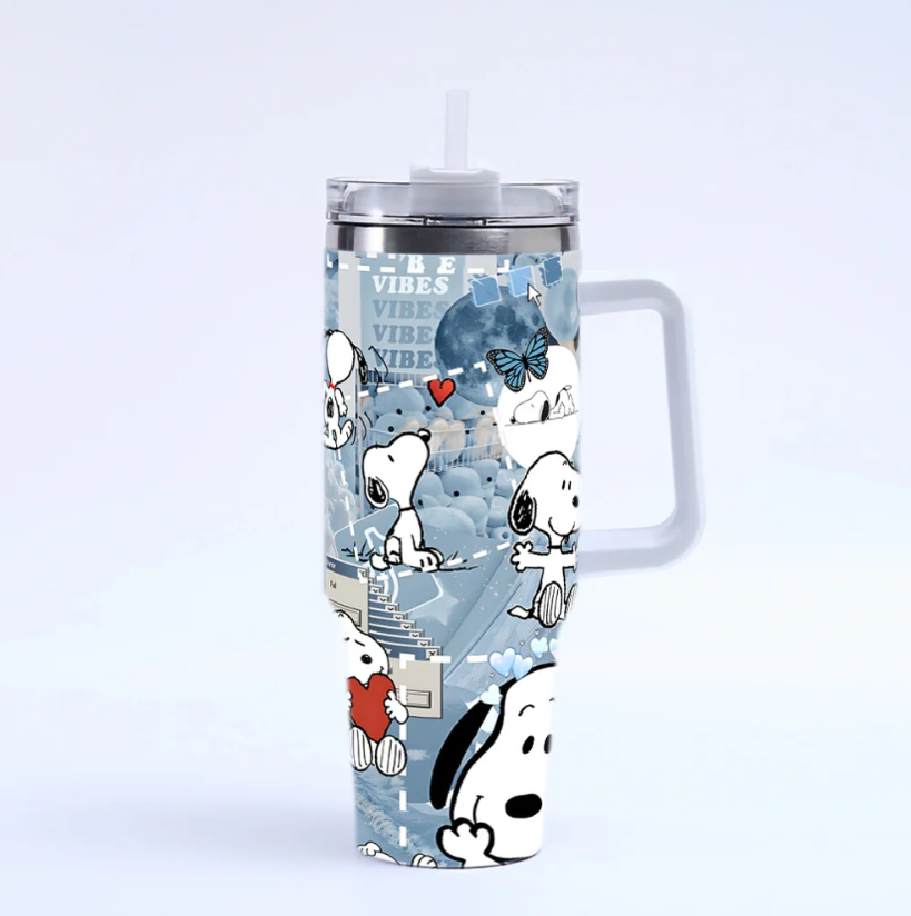 Coolvaya Snoopy Daily Life Comic Tumbler