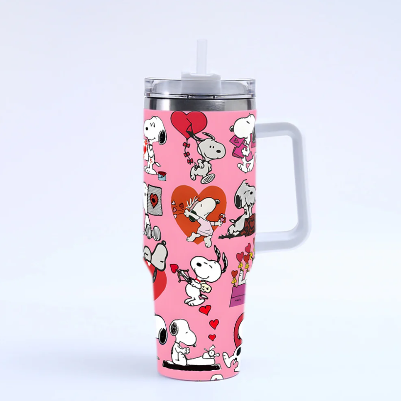 Coolvaya Snoopy Daily Life Comic Tumbler