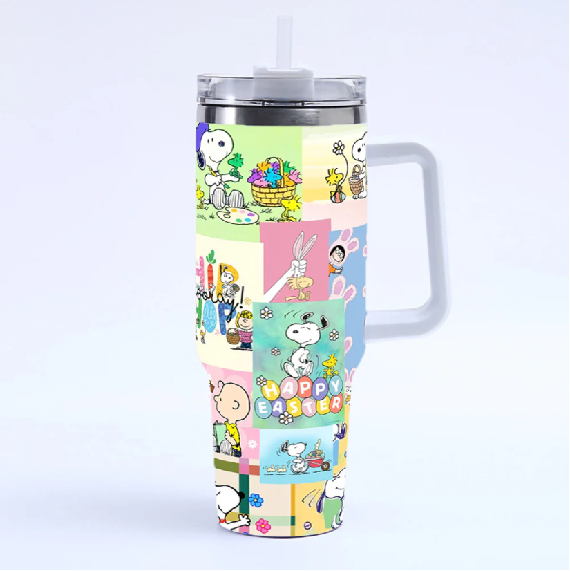 Coolvaya Snoopy Daily Life Comic Tumbler