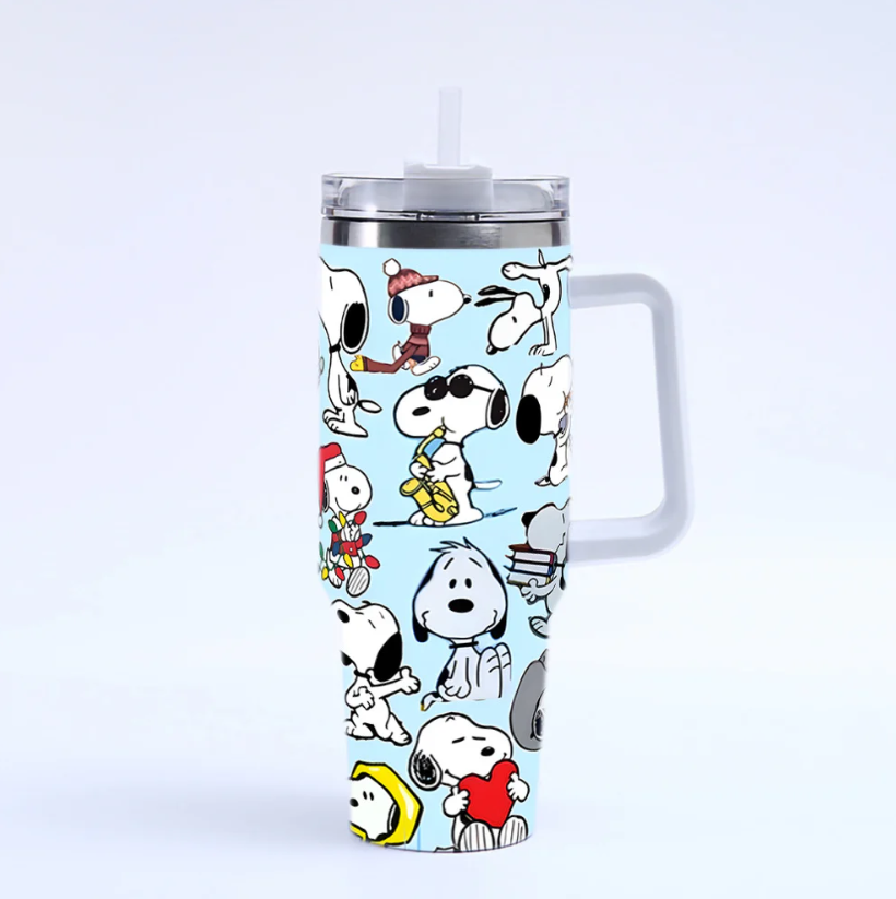 Coolvaya Snoopy Daily Life Comic Tumbler