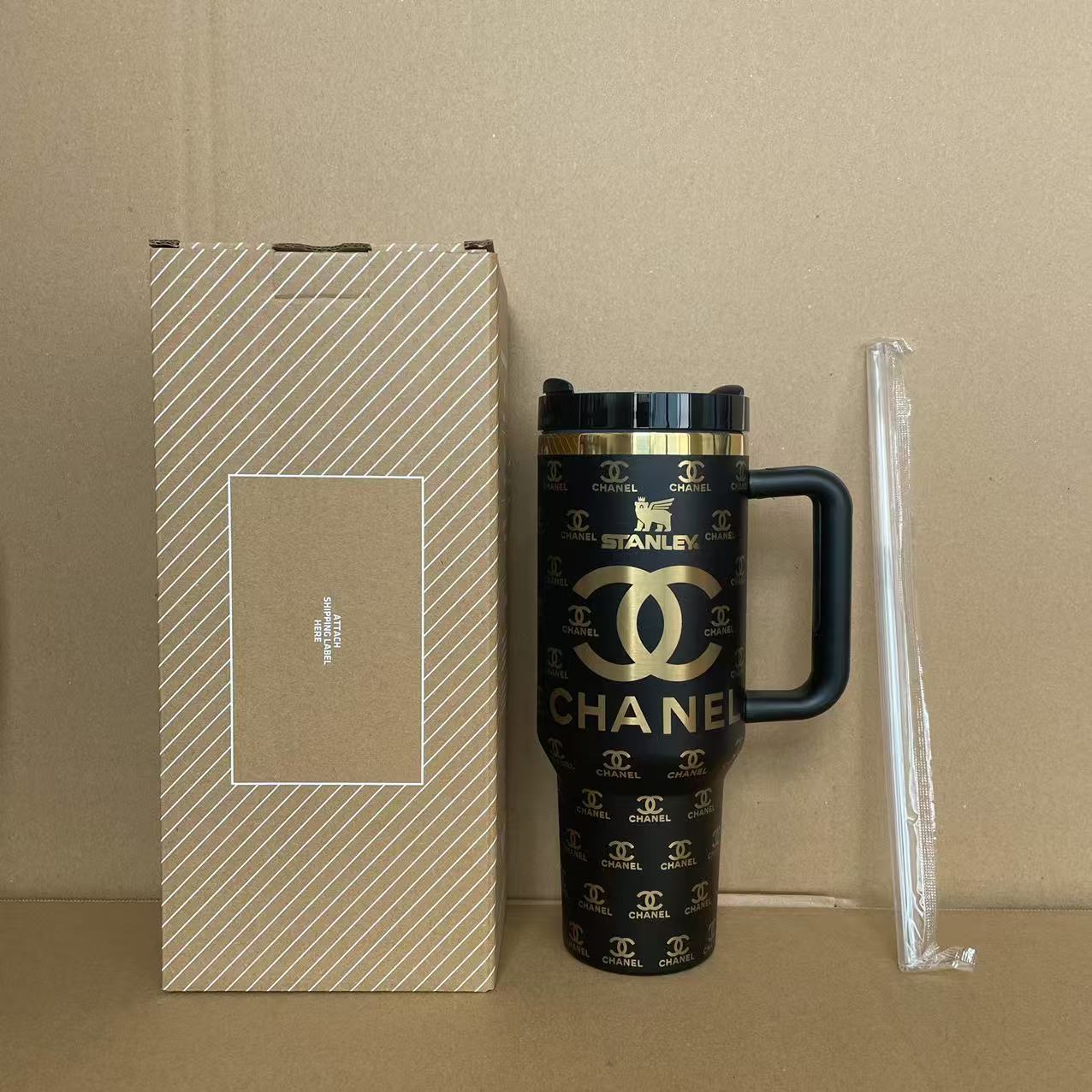 Coolvaya Luxe Monogram Travel Tumbler-40oz