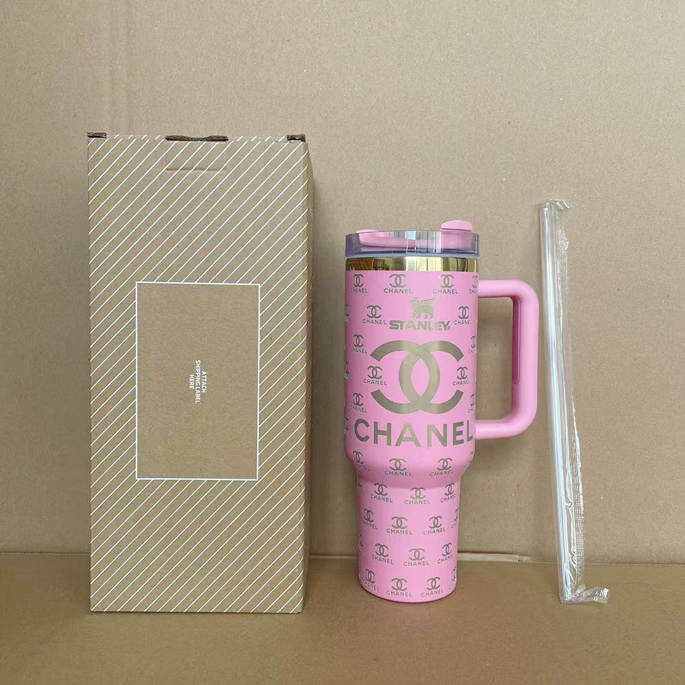 Coolvaya Luxe Monogram Travel Tumbler-40oz