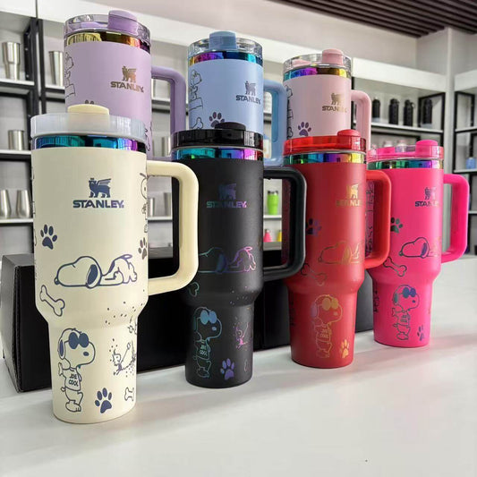 Coolvaya 40oz Tumblers with Snoopy