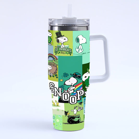 Coolvaya Snoopy St. Patrick's 40oz Tumbler