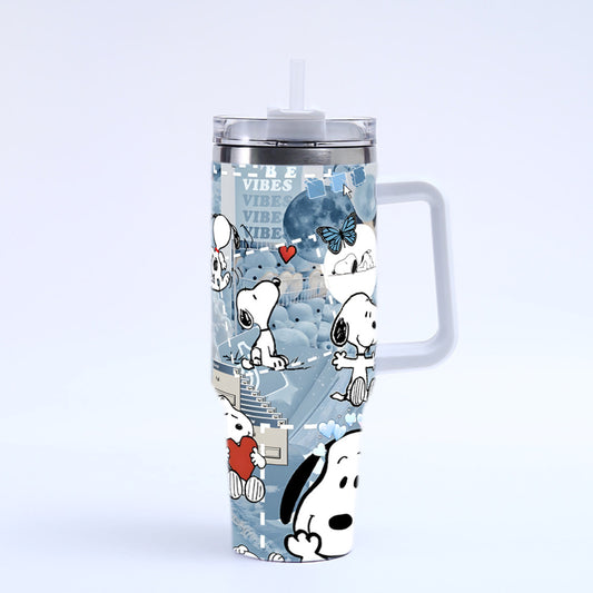 Coolvaya Snoopy Pixel Vibe Tumbler