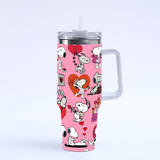 Coolvaya Snoopy Love Letter Tumbler