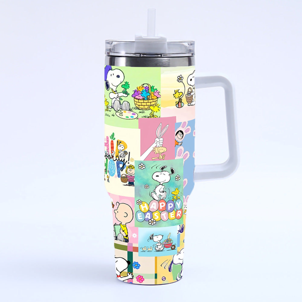 Coolvaya Snoopy Easter Tumbler