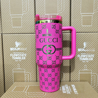 Coolvaya Luxury Monogram Quencher GG Tumbler | 40oz