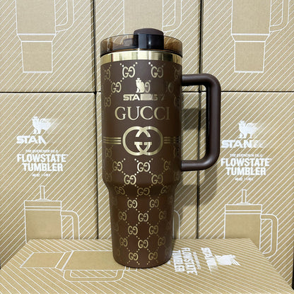 Coolvaya Luxury Monogram Quencher GG Tumbler | 40oz