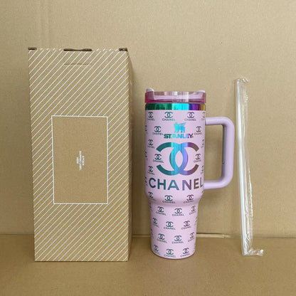 Coolvaya Luxe Monogram Travel Tumbler-40oz