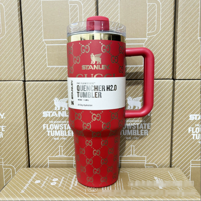 Coolvaya Luxury Monogram Quencher GG Tumbler | 40oz