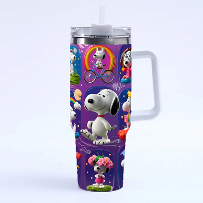 Coolvaya Snoopy Daily Life Comic Tumbler