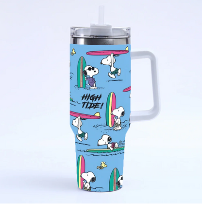 Coolvaya Snoopy Daily Life Comic Tumbler