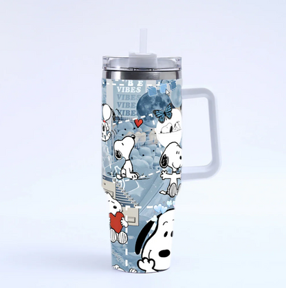 Coolvaya Snoopy Daily Life Comic Tumbler