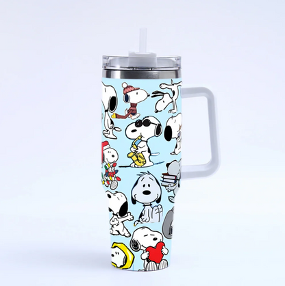 Coolvaya Snoopy Daily Life Comic Tumbler